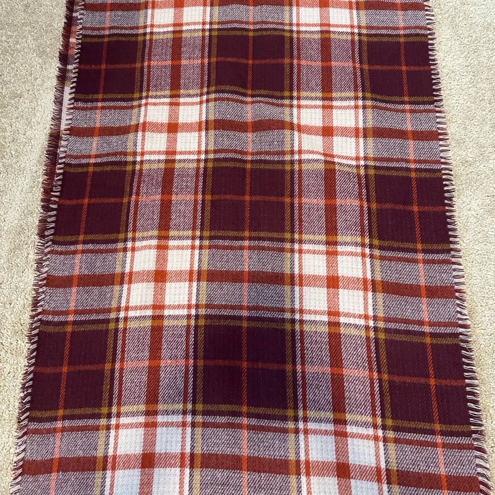 Vince Camuto Plaid and Houndstooth Scarf - Picture 4 of 9